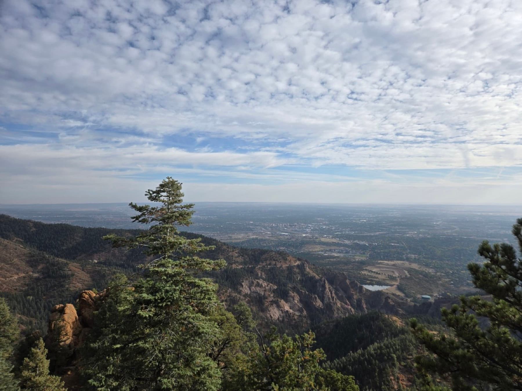 A Colorado mountain overlook under a wide sky